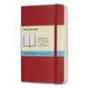 Classic Softcover Notebook, 1 Subject, Dotted Rule, Scarlet Red Cover, 5.5 X 3.5 | Bundle of 2 Each