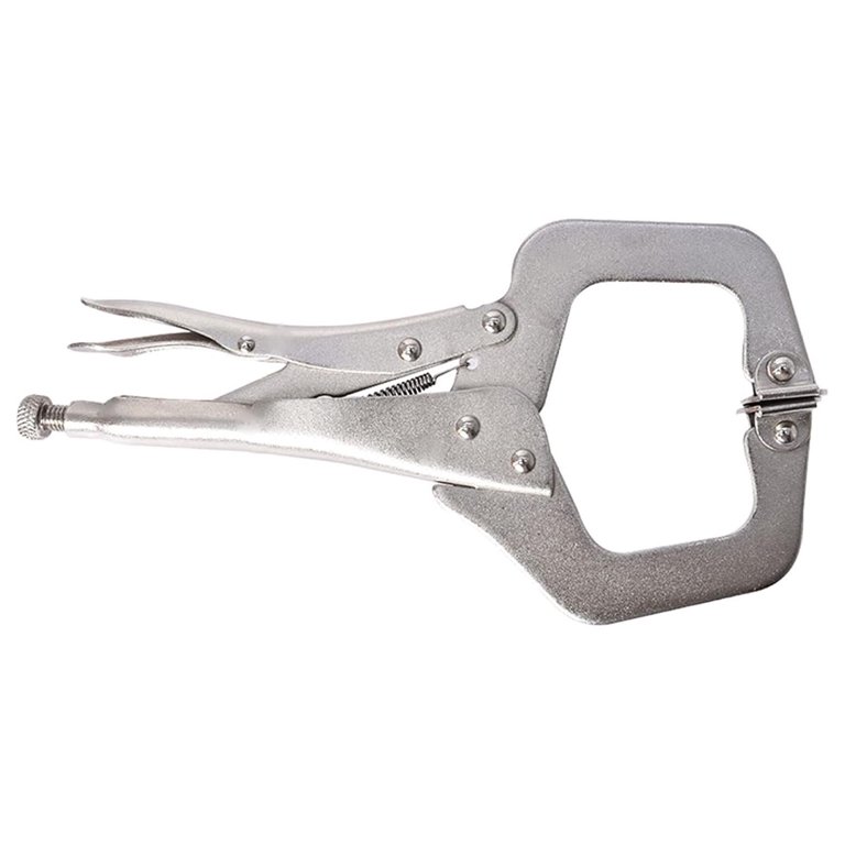 IRWIN Vise-Grip C-Clamps, 11 Inch  5 Pack  - Locking Pliers With Easy Release Wide Jaw Regular Tip Heat Treated Alloy Steel For Durability