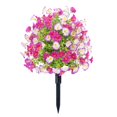 thumbnail image 1 of Meiiso Simulation Morning Glory Ground Plug G Household Imitation, Artificial Flower Stake Outdoor Decor Multi Color Garden Stakes for Yard & No Fade Heavy Duty Plastic All Season Decoration, 1 of 8