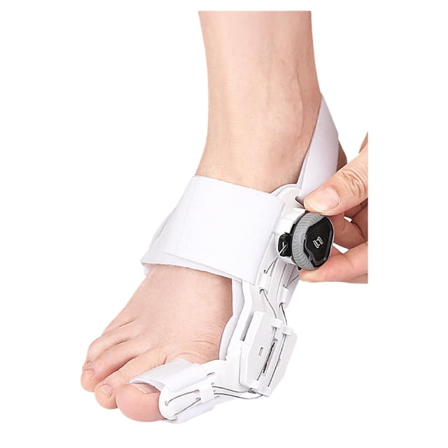 Corrector de Juanetes Ortopédico Ajustable de 1 pieza, Ferula Corrector Nocturno Juanetes para Mujer y Hombre (Blanco)