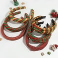 thumbnail image 5 of Yoyauz Christmas Bow Headband Christmas Bow Headband Red Green Headband Christmas Holiday Headband Cute Headband Ladies Girls Holiday Party Clothing Supplies Gifts, 5 of 6