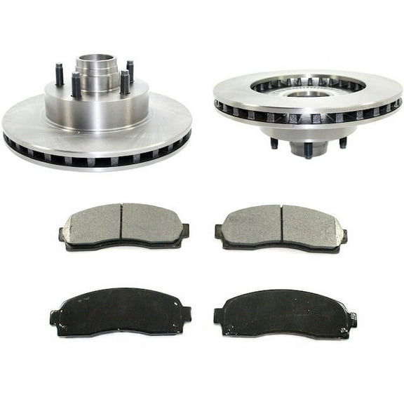 Front Brake Pad and Rotor Kit - Compatible with 2001 Ford Explorer Postal RWD