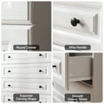 thumbnail image 4 of IDEALSOUL Dressers for Bedroom,5 Drawer Dresser,White Dresser with Large Storage Space for Living Room,Chest of Drawers for Bedroom, 4 of 11