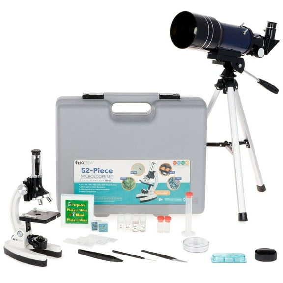 AMSCOPE-KIDS Holiday Special Student Microscope Kit  Telescope & Tripod