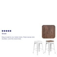 thumbnail image 4 of Flash Furniture Lily Wood Seat for Barstools, Walnut, 4 of 4