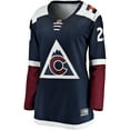 thumbnail image 2 of Women's Fanatics Nathan MacKinnon Navy Colorado Avalanche Alternate Breakaway Player Jersey, 2 of 3
