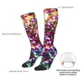 thumbnail image 3 of Daiia Sports Socks Color Shiny Printed Novelty Crew Socks for Men Women Knee High Socks Cotton Socks Soft & Breathable Support Unisex Socks, 3 of 9