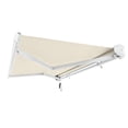 thumbnail image 4 of Awntech 8 Ft Key West Left Motorized Heavy Duty Patio Retractable Awning with Cassette (96in x 9.38in x 78in), Linen, 4 of 8