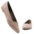 thumbnail image 3 of Veittes Women's Wide Width Suede Ballet Flats - Pointed Toe, Anti-Slip Sole, Comfortable for Office., 3 of 7