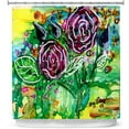 thumbnail image 1 of Shower Curtains 70" x 93" from DiaNoche Designs by Shay Livenspargar - Rose Bouquet, 1 of 1