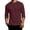 Wine_014, variant on 3/4 Sleeve Shirt Men Casual comfort Crewneck Baseball solid T-Shirts Fall Sport Athletic Basic Going Out Tops White 3XL
