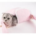 thumbnail image 4 of Portabebés para mascotas, bolso de lona portátil, bolso de hombro para perros, para viajes al aire libre, adecuado para mascotas de menos de 4 kg/8,8 lb, color rosa, 4 of 10