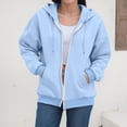 thumbnail image 4 of Godom Hoodies for Women Zip Up Hoodie Oversized Sweatshirt Fleece Jackets Fall Winter Coats 2025 Fashion, 4 of 7