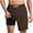 Brown, variant on Swim Trunks Men Elastic Waist Drawstring Lined Board Shorts Men's Casual Comfortable Solid Color Beach Shorts with Pockets L