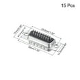 thumbnail image 2 of Uxcell D-sub Connector DB26 Male Socket 26-pin 3-Row Serial Port Terminal Breakout for CNC Computers Pack of 15, 2 of 6