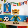 thumbnail image 3 of World Cup 2026 Mexico 4in Plush World Cup Gift Zayu The Leopard Mascot with Green Uniform, Soft Collectible Toy for Fans, 3 of 8