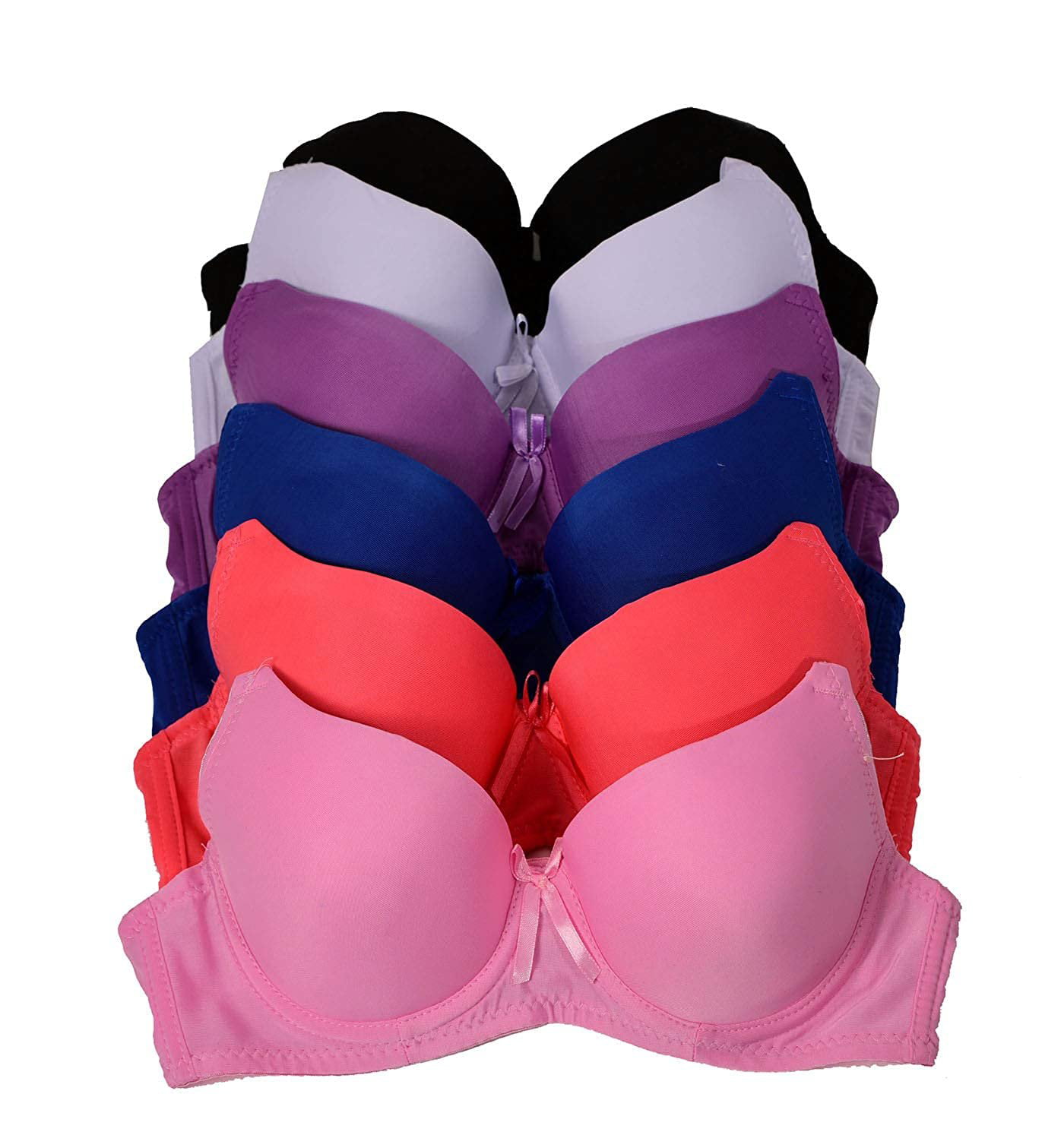 Women Bras 6 Pack of Bra B cup C cup D cup DD cup Size 36D (C8208) 