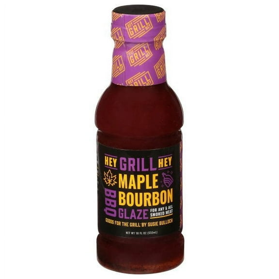 Hey Grill Hey - Maple Bourbon Glaze - 16 fl oz Bottle