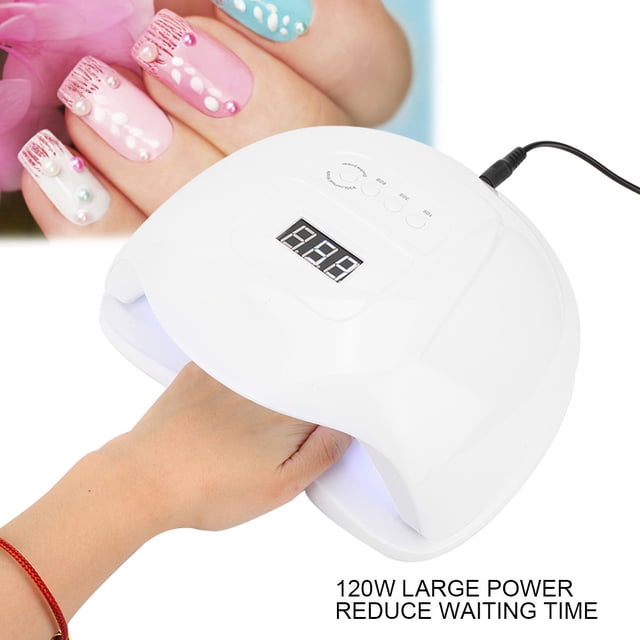 Secador De Esmalte De Uñas, Lámpara De Uñas LED Magnética De Alta Potencia De 120 W Para Mujer Niña Para Esmalte De Uñas De Gel Para Manos Y Pies