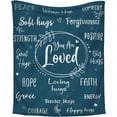 thumbnail image 1 of LHSHID Inspirational Gifts for Women Christmas Birthday Valentines Day Healing Gifts for Women Motivational Gift Ideas Inspirational Christian Gifts Faith Fleece Throw Blankets 40"x50", 1 of 7