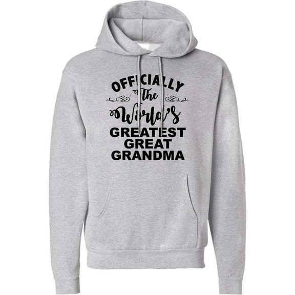 Inktastic Officially the World's Greatest Great Grandma Adult Hoodie Sweatshirt