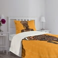 thumbnail image 3 of Ambesonne African Quilted Bedspread Set 2 Pcs, Long Neck Folk, Twin Size, Multicolor, 3 of 5