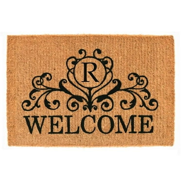 Calloway Mills Kingston Welcome Outdoor Doormat 3' x 6' x 1.5" (Letter R)