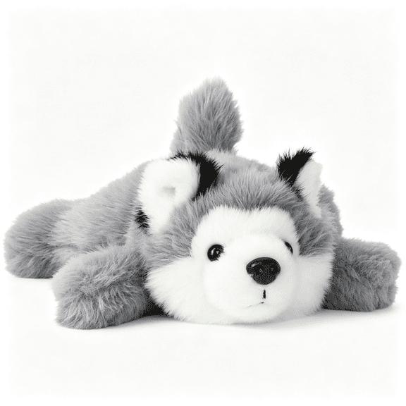 BESTSKY Adorable Husky Stuffed Animal Soft Plush Husky Dog Plush Toy Cute Birthday Gifts for Kids Adults Soft Dog Stuffed Animal