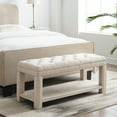 thumbnail image 4 of Linon Banc Rembourré en Bois Beige, 4 of 8