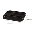 thumbnail image 3 of Compartment Serving Tray, Three Section Dinner Plate with Handles for Pasta Meat Vegetables and Side Dishes, Reusable Meal Prep Tableware for Home Kitchen Dining Parties and Gatherings, 3 of 7