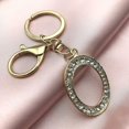 thumbnail image 3 of SURJDE Letter Keychains for Women Purse Charms for Handbags Crystal Initial Alphabet Pendant with Key Rings, 3 of 6