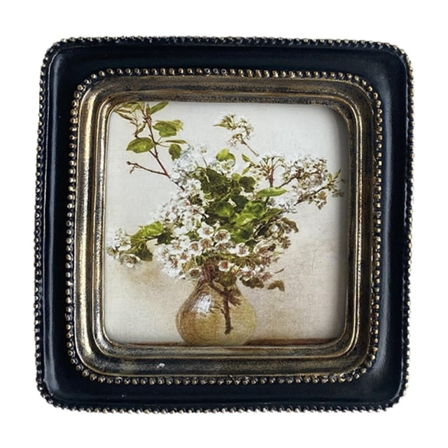 Marco de fotos ornamentado, arte de pared, decoración rústica para el hogar, decoración retro de mesa, exhibición de pared para comedor, galería,