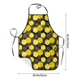 thumbnail image 4 of Naloa 1Pack Adjustable Bib Apron Waterdrop Resistant Cooking Kitchen Aprons for Women Men Chef, Geometric Pattern with Bee Print, 4 of 5