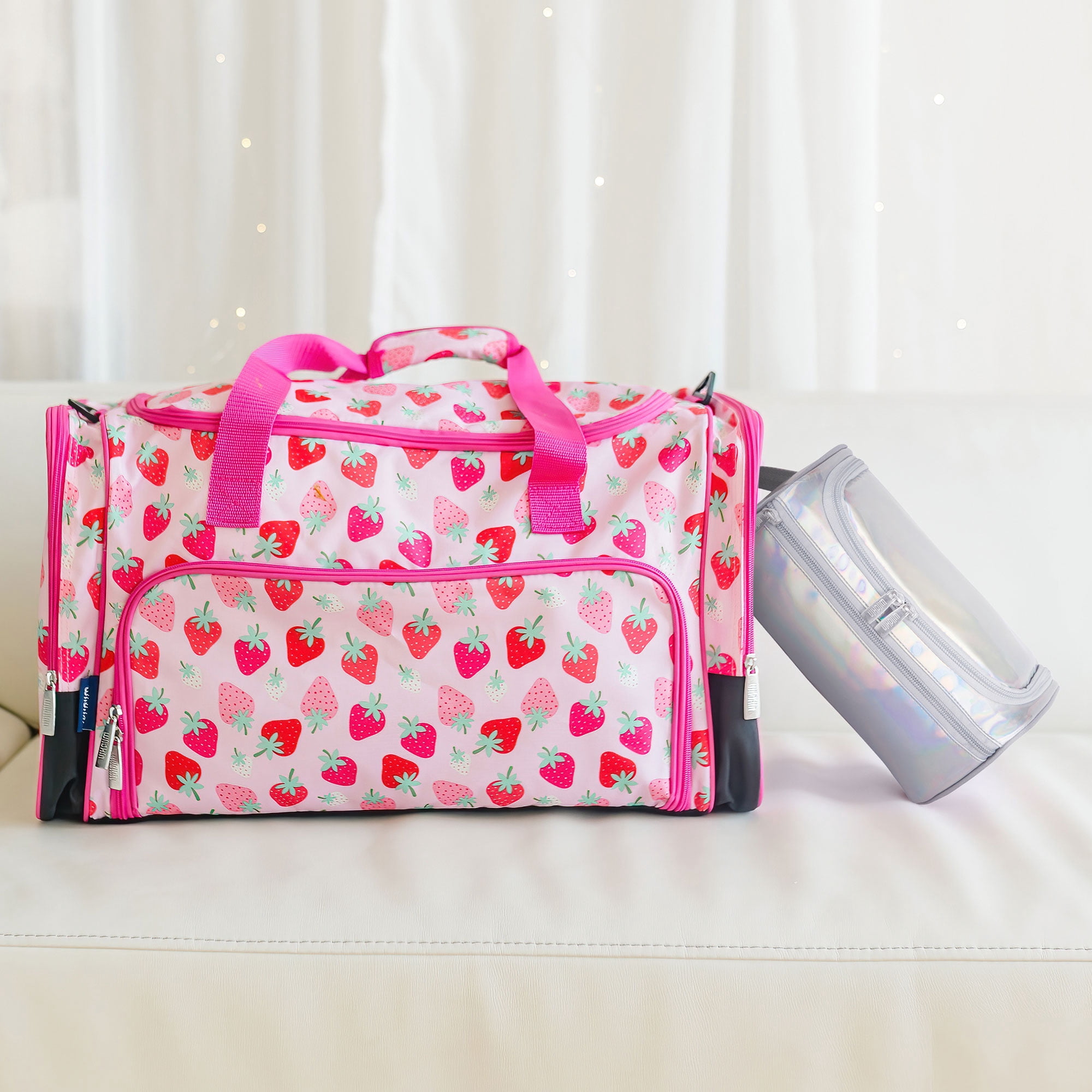 Wildkin Kids Travel Toiletry Bag (Holographic Silver)
