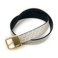 thumbnail image 2 of Michael Kors Women's MK Logo Reversible Leather Belt, Vanilla/Black, X-Large, 2 of 5