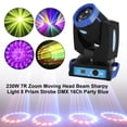 thumbnail image 2 of Motor Genic 230W 7R Zoom Moving Head Beam Sharpy Light 8 Prism Strobe DMX 16Ch Party Blue, 2 of 13