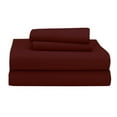 thumbnail image 5 of The Great American Store- 15 Inch Deep Pocket RV Camper Sheet Set 49 X 74 Solid Burgundy - 600 TC Cotton - For RV- Trucks, Campers, Airstream, Bus, Boat and Motorhomes, 5 of 5