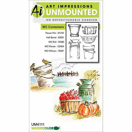 Art Impressions Watercolor Cling Rubber Stamp