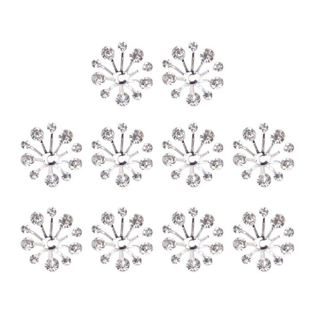 10pcs Cristal Fleur Filigrane Perles Bouchons Embout Bracelet Collier et Boucles d'Oreilles