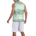 thumbnail image 5 of Easygdp Succulent Men's Mesh Basketball Jersey Quick Drying Sleeveless Shirts Fitted Muscle Tank Tops Sport Round Neck T-Shirt - Medium, 5 of 9
