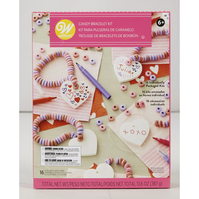 WILTON PINK HEART Candy Decorations 1.1 Ounce Pack