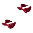 thumbnail image 2 of VONKY Bandeaux Style Coréen pour Femmes Confortables et Absorbants Légers Rouge Vin 2Ensemble, 2 of 6