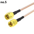 thumbnail image 4 of Cable adaptador con conector SMA macho a hembra, cable de extensión de antena, cable RF 0-6G, cable RG316, 4 of 5
