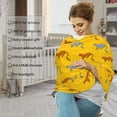 thumbnail image 4 of Haiem Leopard Print Baby Nursing Cover & Nursing Poncho - Multi Use Cover for Baby Car Seat Canopy, Stroller Cover, 360°Full Privacy Breastfeeding Coverage, 4 of 9