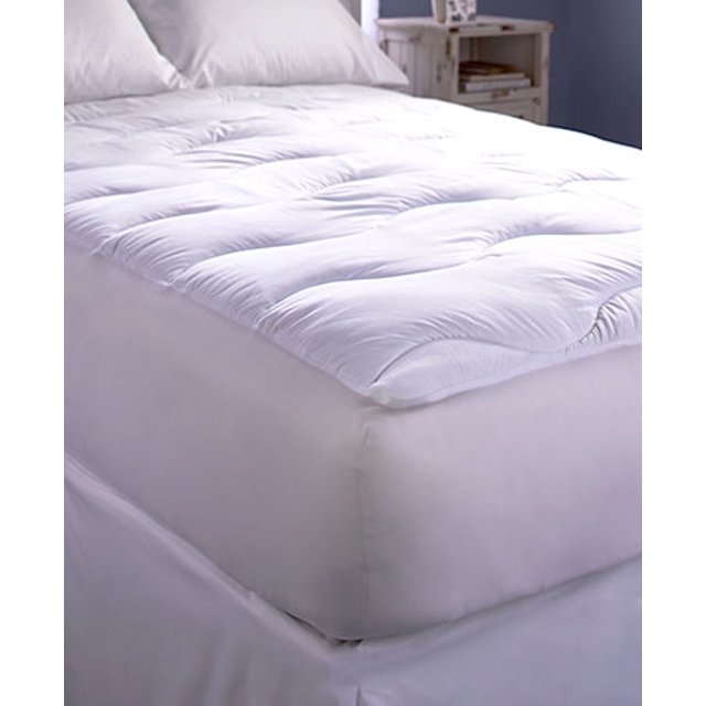 The Lakeside Collection ExtraThick WaveQuilted Mattress Pad Queen
