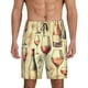 thumbnail image 1 of Fotbe Wine Pantalones Cortos de Pijama para Hombre, Ropa de Dormir, Pantalones de Pijama Cortos para Hombre-Medium, 1 of 6
