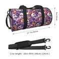 thumbnail image 3 of Bingfone music Skull record Print Gym Duffle Backpack for Men Women,Travel Weekender Carry-On Bags with Detachable Back Pack Straps for Traveling Overnight Climb Sports, 3 of 7
