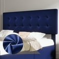 thumbnail image 3 of Full Size Platform Bed Frame with 4 Storage Drawers & Headboard,Faux Leather or Linen, Button Tufted Platform, Strong Wooden Slats,No Box Spring Needed, 3 of 7