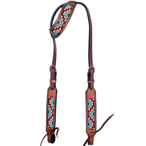 Hilason Western Horse One Ear Headstall Bridle American Leather Aztec