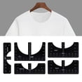 thumbnail image 4 of fastboy Handy T-Shirt Ruler Tool Alignment Craft Tool Guide 5PCS Accurate Centering for Flawless Designs Black 5 Pcs 1Set, 4 of 6